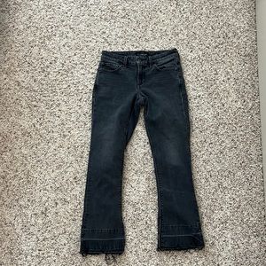 Lucky brand black frayed jeans